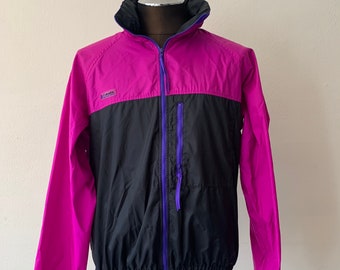 Columbia Windbreaker Pink Black Blue 90s Mens Medium