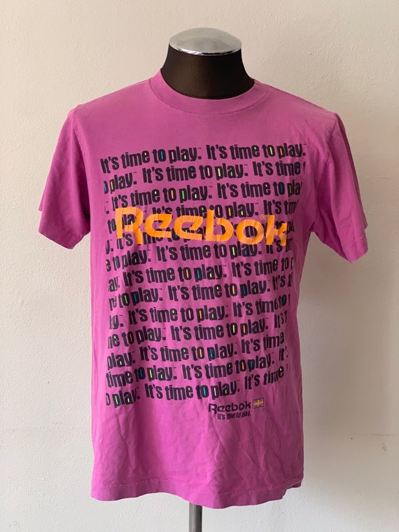 Reebok shirts pink sale
