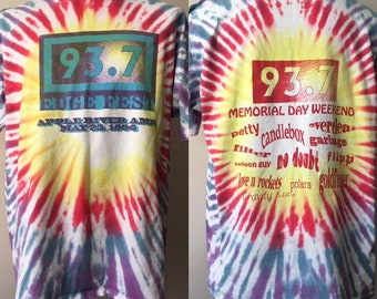 Edgefest 1996 93.7 Apple River Wisconsin Tie Dye Candlebox Filter No Doubt Garbage Everclear Goldfinger Gravity Kills Petty XL