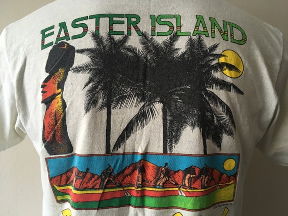 Plage de Club l’île de Pâques Club de T Shirt 1980 ' s soleil Sportswear Inc. aborigènes grand Made in USA 50/50 53692b Plage de Club l’île de Pâques Club de T Shirt 1980 ' s soleil Sportswear Inc. aborigènes grand Made in USA 50/50 53692b