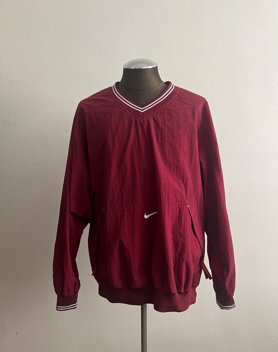 Nike Vintage Pullover V Neck Windbreaker XL 90’s m