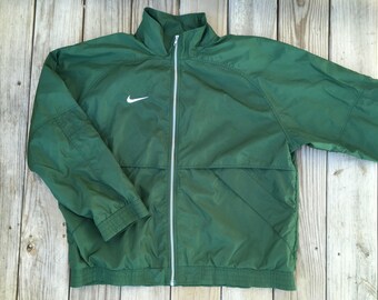 Nike Windbreaker Jacket Forest Green XL 90's