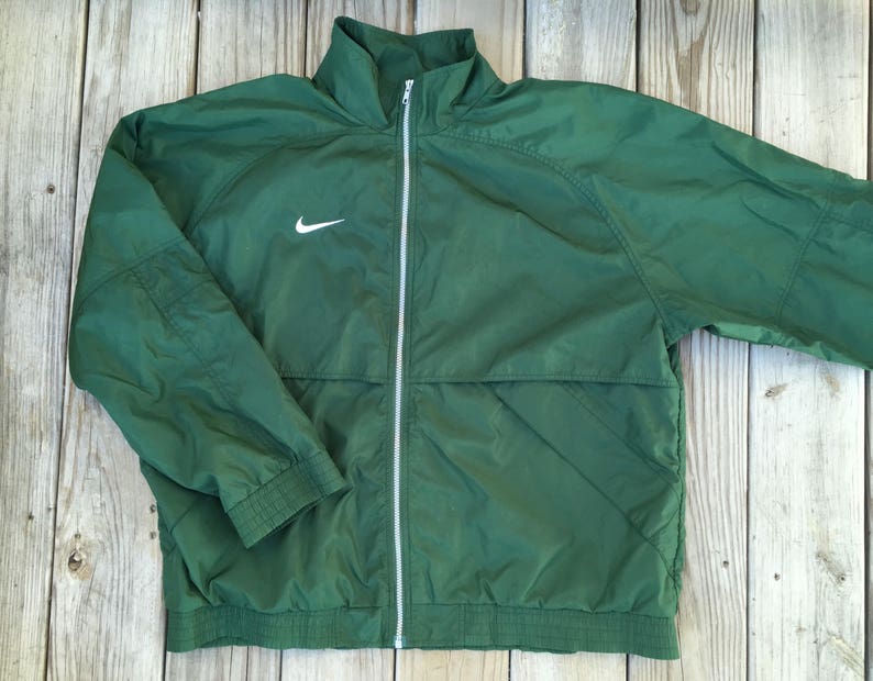 green nike windbreaker jacket