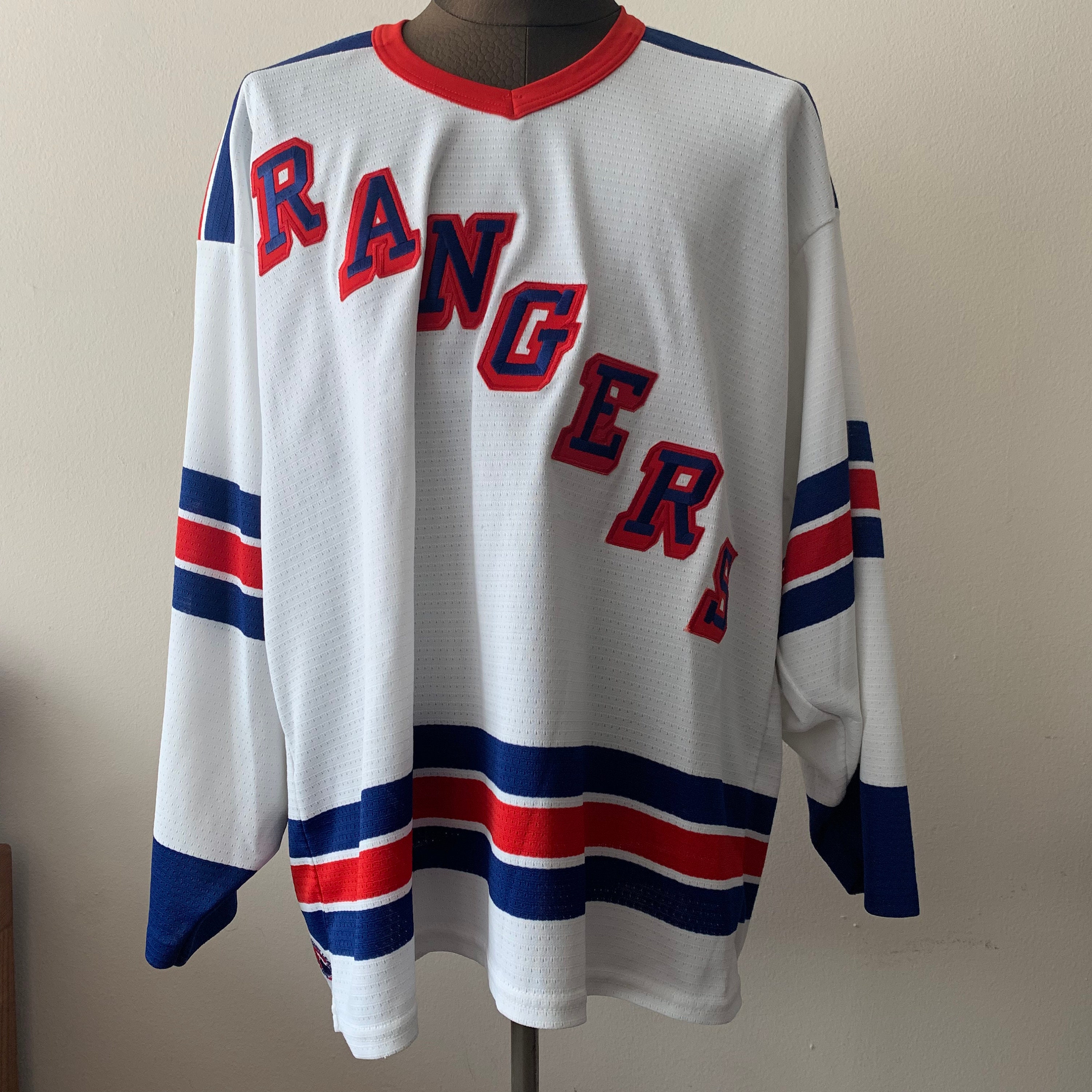 New York Rangers CCM NHL Hockey Jersey Shoulder Patch Navy Size XL From  Japan