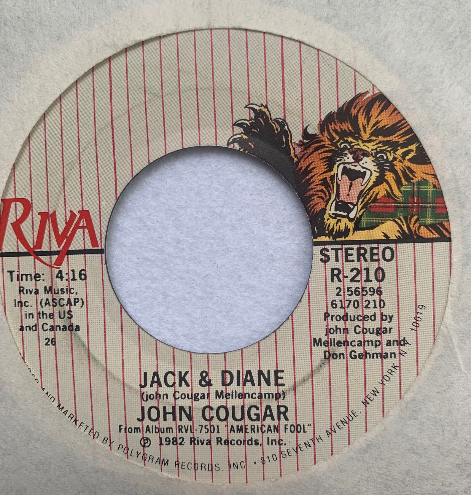 John Cougar Mellencamp Jack and Diane Single Vinyl 45 1982 Etsy John Cougar Mellencamp Jack and Diane Single Vinyl 45 1982 Etsy