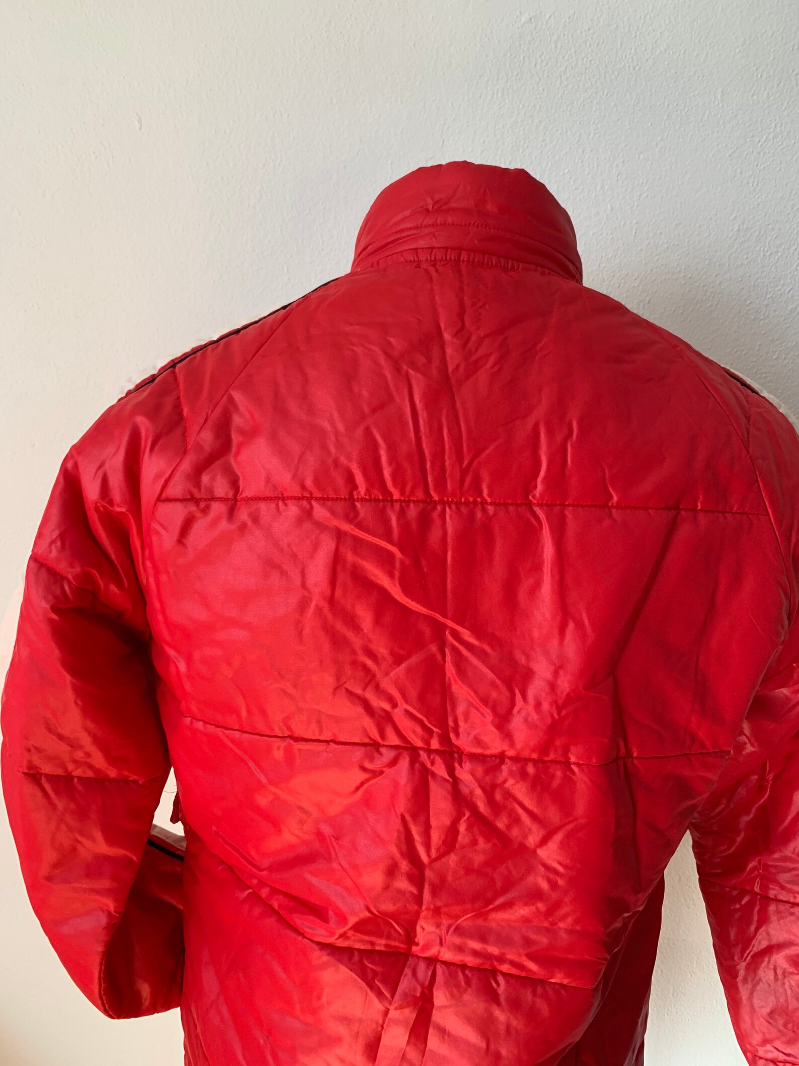 International Harvester Snowmobile Puffer Jacket Red and White Etsy