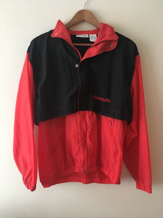 red reebok jacket