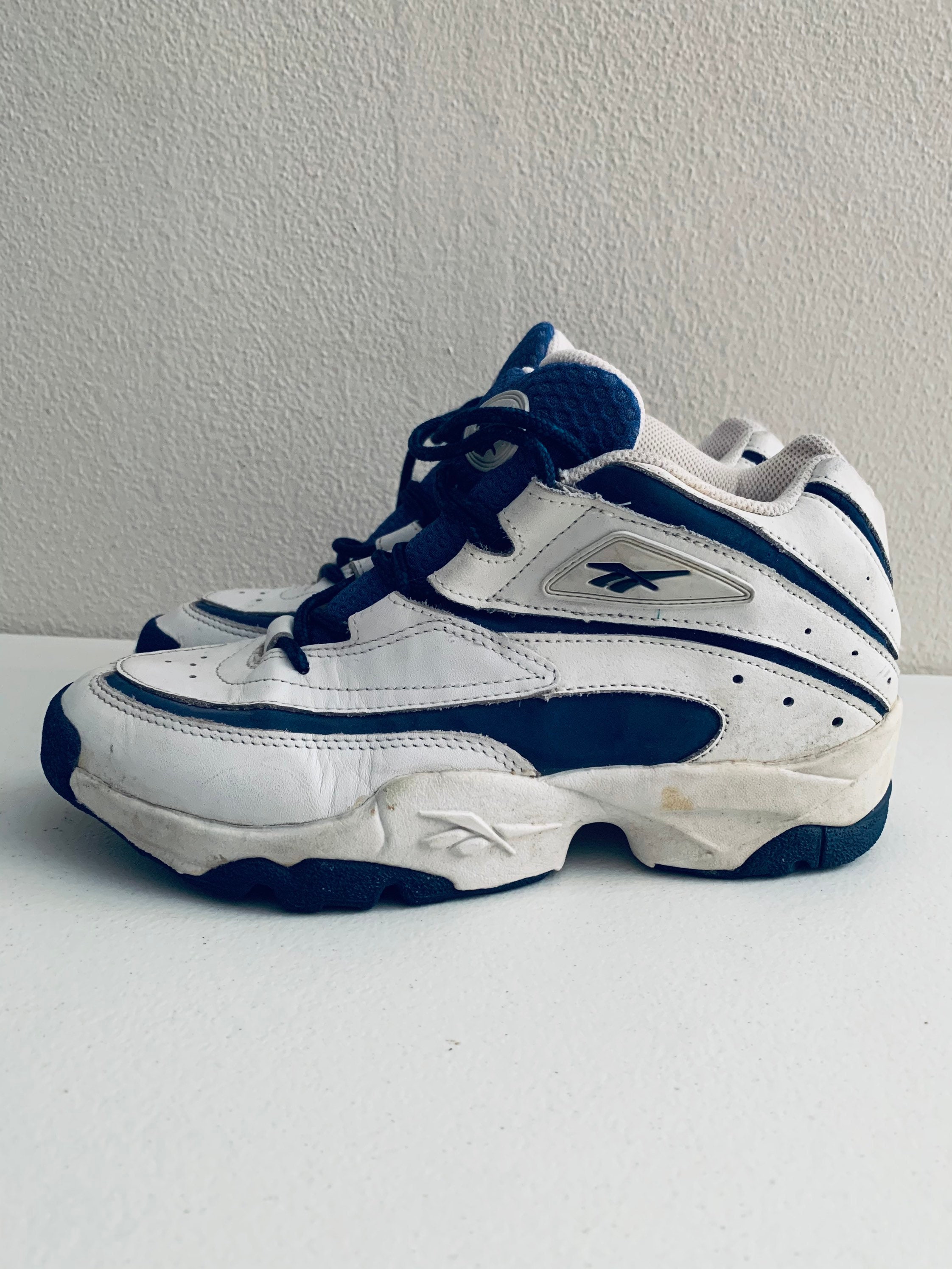 Reebok Hexalite Basketball Shoes 90s White Blue Green Size 9 Etsy
