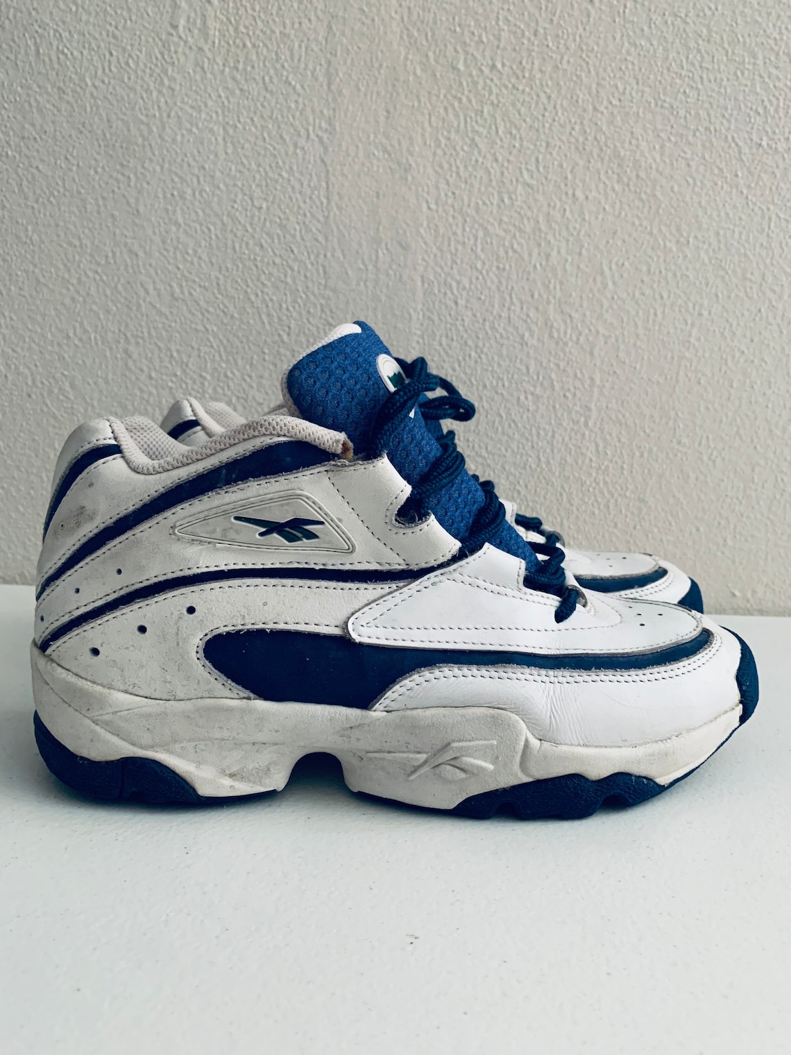 Reebok Hexalite Basketball Shoes 90s White Blue Green Size 9 | Etsy