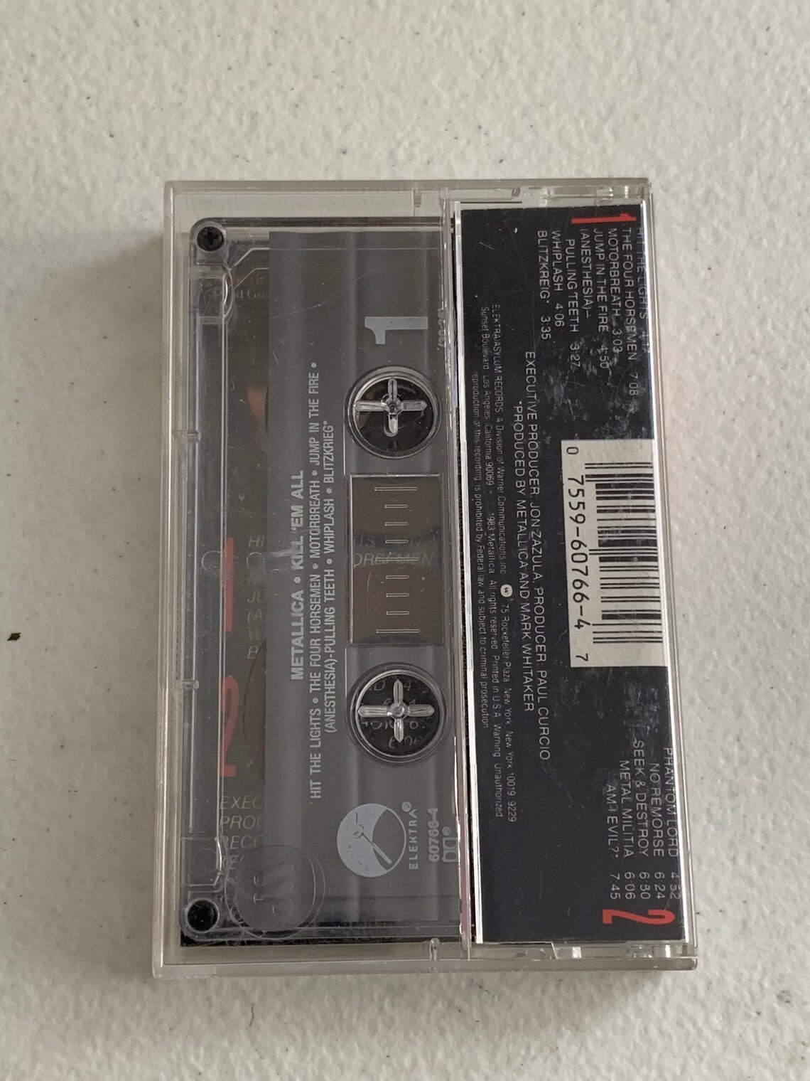 Metallica Kill 'Em All Vintage Cassette Tape 80s Metal | Etsy