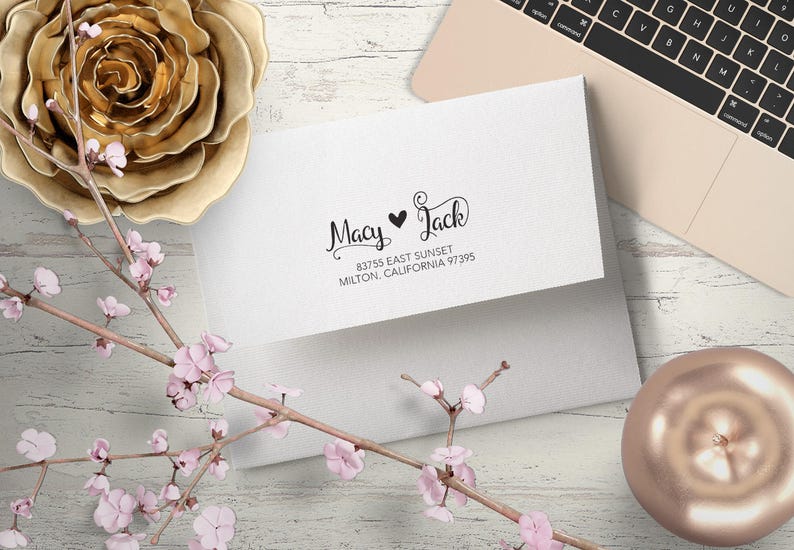 Return Address Stamp Gift Ideas For Couples Wedding Invitation Stamp 170 Wedding Shower Gift Rsvp Stamp Gift For Couple Couples Gifts Craft Supplies Tools Tools Kromasol Com