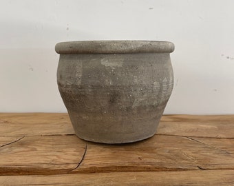 Vintage Clay Pot - Antique Pot - Rustic Pottery - Vintage Vase - Antique Clay Pottery - Decorative Jar - Rustic Vase - Old Chinese Water Pot