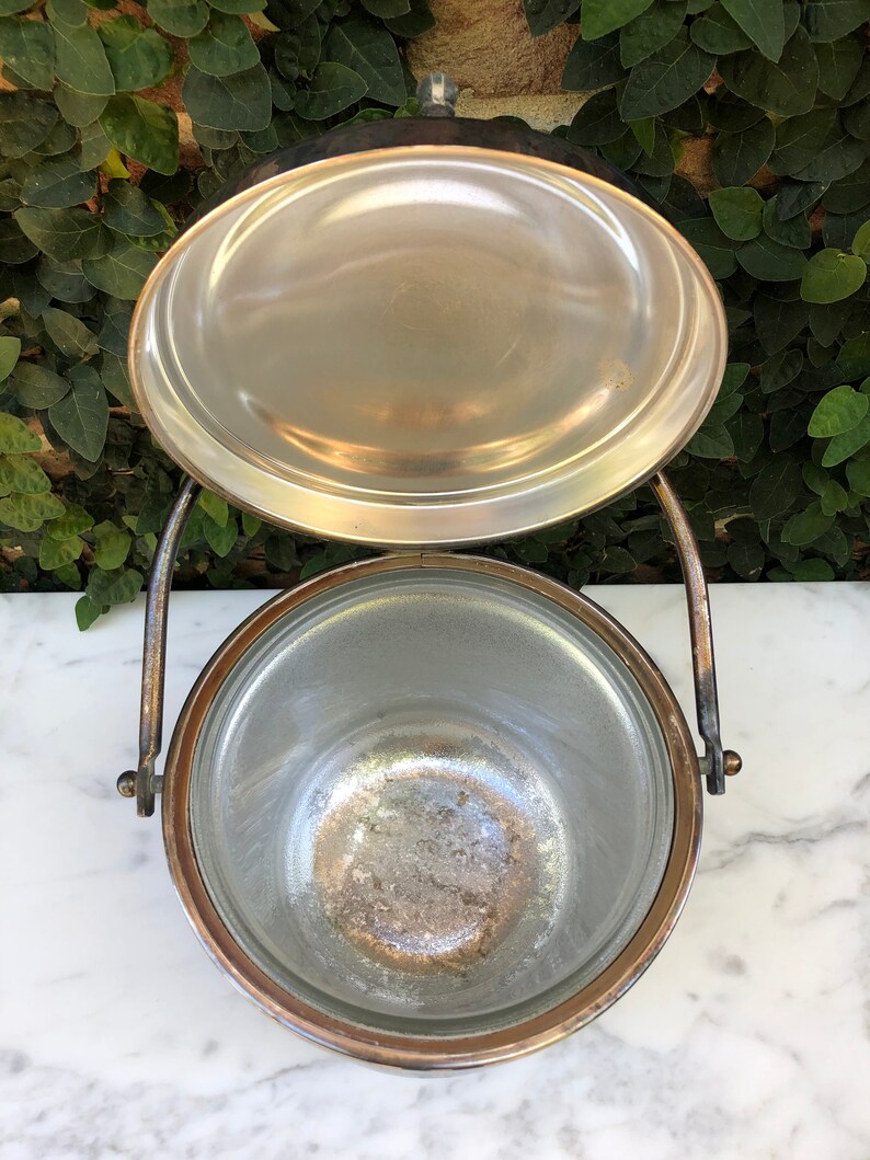 Engraved Silver Plated Ice Bucket Vintage Champagne Bucket Etsy