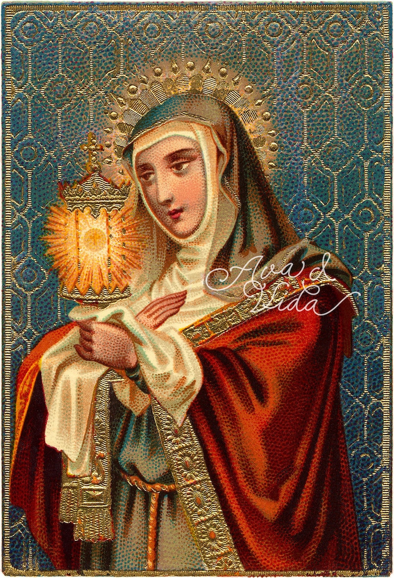 Saint Clare of Assisi Digital Download: the Patron Saint of - Etsy