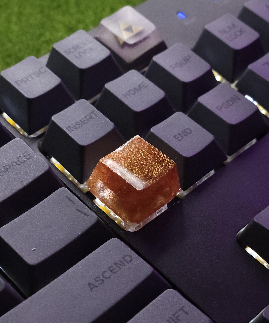 Copper Key Caps Copper 1u - Resin Artisan Keycap - Unique Keyboard Accessory, Colorful ...