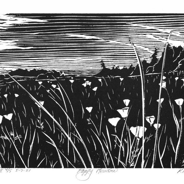 Woodblock Print Etsy