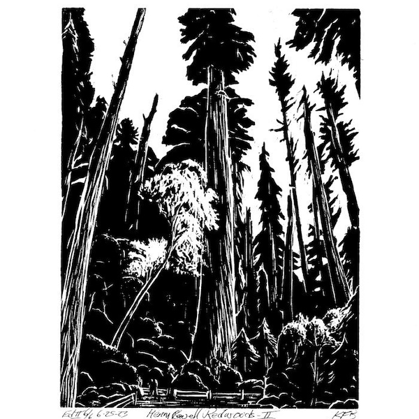 Woodblock Print Etsy