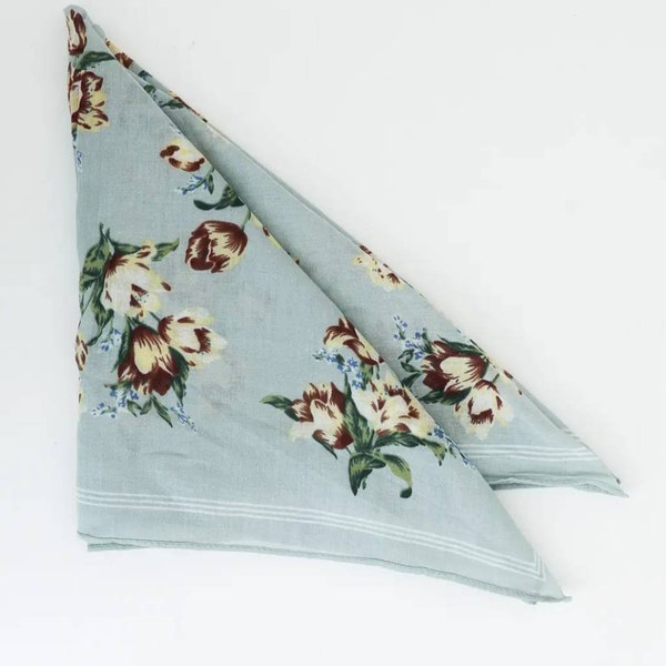 Best-seller / Foulard en coton / Bandana homme femme / À fleurs / Cadeau tendance / Mariage de demoiselle d'honneur / Livraison rapide / Kit