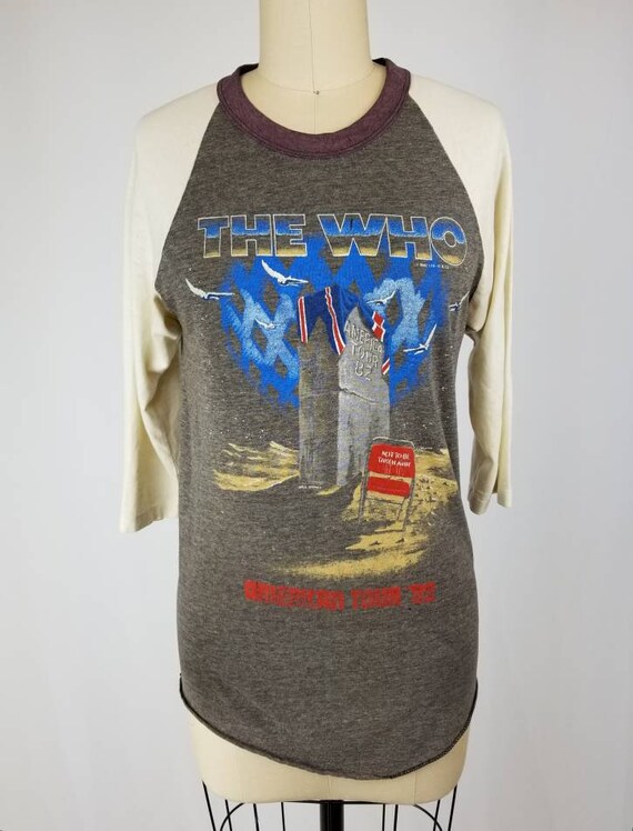 Vintage 80s The Who American Tour 1982 Tee Men's … - image 3