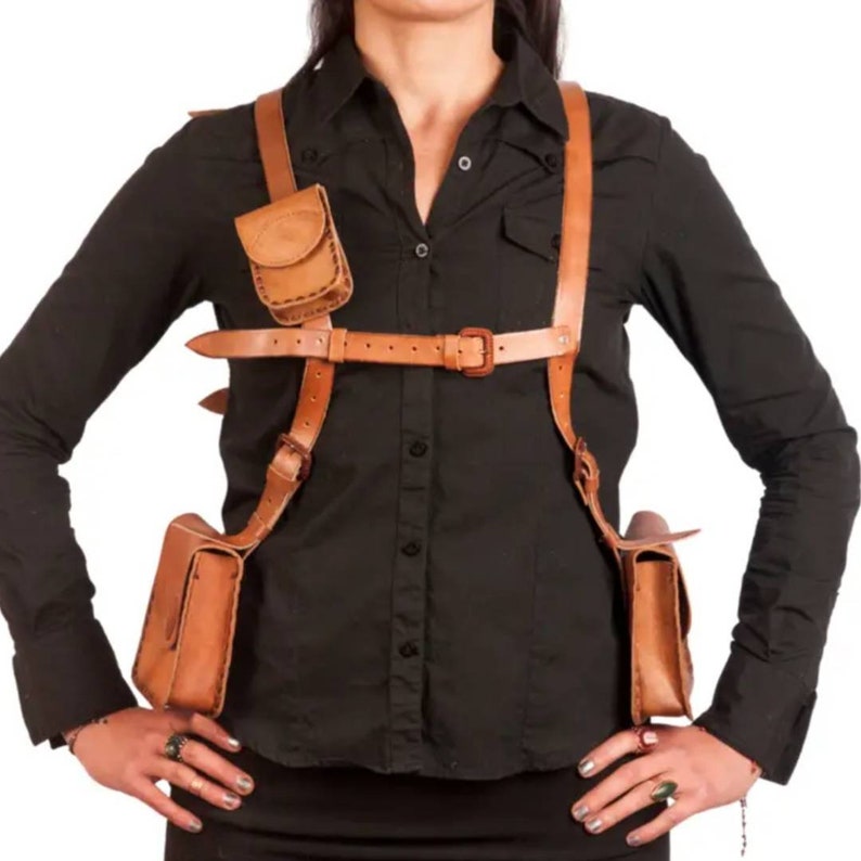 Leather Chest Harness / Water Bottle Holder Mexico Etsy