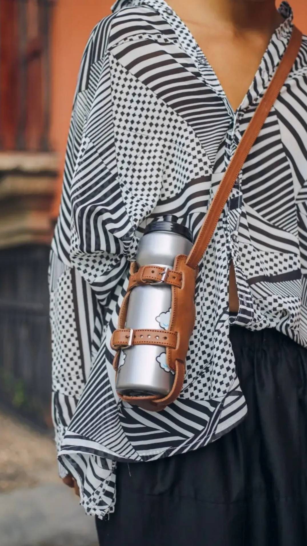 Leather Chest Harness / Water Bottle Holder Mexico agrohort.ipb.ac.id