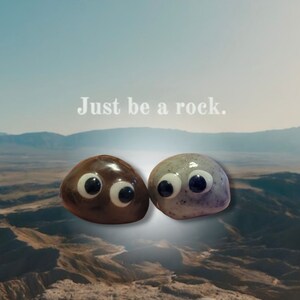 EEAAO Just Be A Rock Minis- Clay Miniatures - Friendship Gift