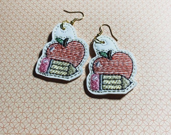 Sketch teacher earrings