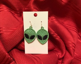 Alien earrings