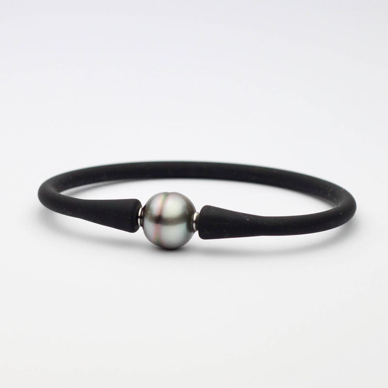 Sterling Silver Purple Tahitian Pearl Bracelet main image 1