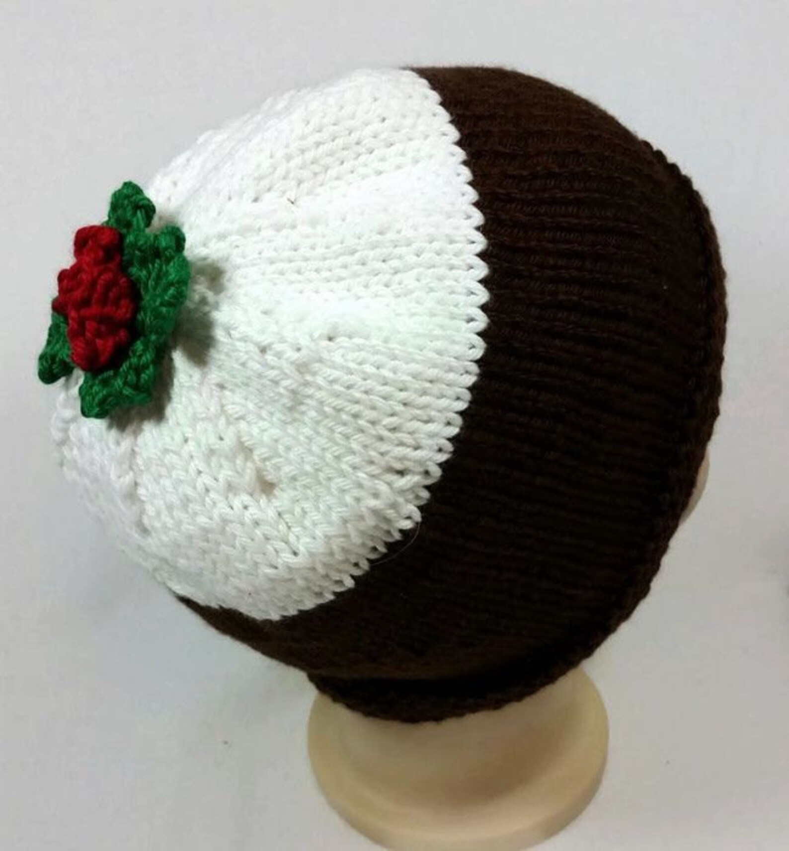 Christmas Pudding Hat Plum Pudding Hat Christmas Beanie Etsy