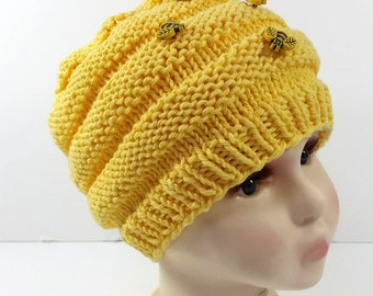 Bee Baby Hat - Baby Bee Hat - Bee Beanie - Beehive Hat for Baby - Bumblebee Hat - Bumblebee Beanie - Bee Costume - Adult Beehive Hat
