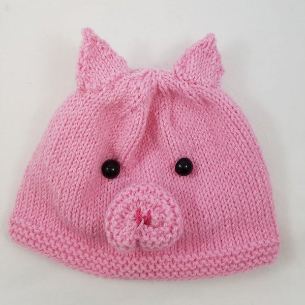 Pig Hat - Pig Baby Hat - Piglet Hat - Piggy Hat - Pig Hat for Kids - Pig Beanie - Teen Pig Hat - Photo Prop - Pink Piggy Hat - Girls Pig Hat