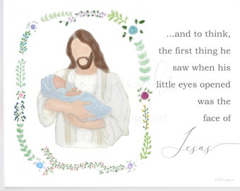 Angel Baby Printable Art, Infant Loss Gift (Digital Download)