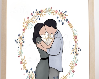 Infant Loss Memorial Art: Angel Baby Memorial Gift (Digital Download)