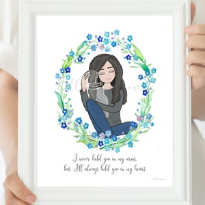 Infant Loss Art Print: Angel Baby Memorial Gift (Digital Download)