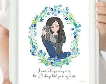 Infant Loss Art Print: Angel Baby Memorial Gift (Digital Download)