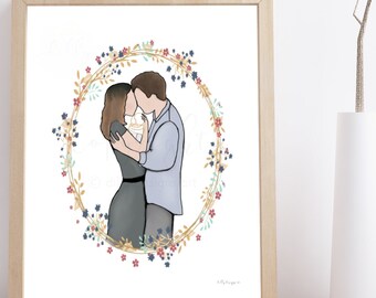 Miscarriage Gift, Angel Baby Memorial Art Print (Digital Download)