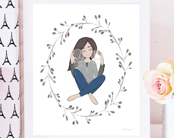 Twin Loss Memorial Art: Infant Loss Remembrance (Digital Download)