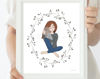 Infant Loss Memorial Art Print, Baby Memorial Gift (Digital Download)