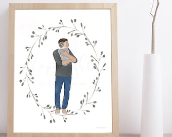 Printable Memorial Art, Memorial Painting, Digital Painting, Parents Grieving, Sympathy Printable, Memorial Printable, Condolence Printable