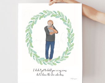 Memorial Baby Loss Art Print: Grief Gift, Keepsake (Digital Download)