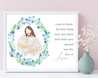 Triplets Memorial Art, Infant Loss Gift (Digital Download)