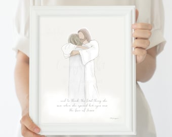Memorial Artwork: Loss of Mom, Grandmother, Woman (Printable Digital Download)
