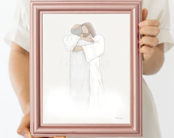 Memorial Art Print: Loss of Dad, Grandpa, Husband (Digital Download)