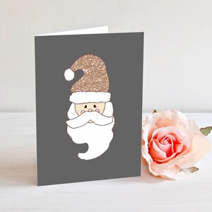 Santa Christmas Card, 4x6 Christmas Card, Holiday Card, Christmas Cards, Santa Card, Cute Christmas Card, Greeting Card, Santa Claus Card