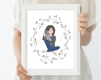 Angel Baby Memorial Art, Infant Loss Gift (Digital Download)