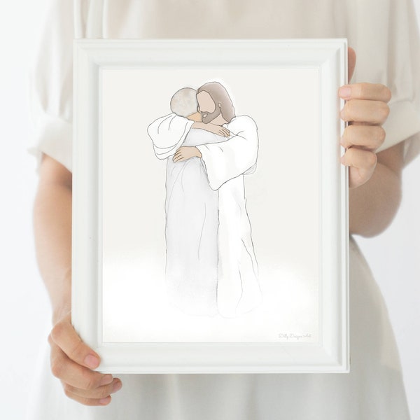 Loss of Loved One, Christ, Funeral Art, Funeral Gift, Funeral Service, Heaven, Loss of Grandparent, Condolence Gift, Sympathy, Sympathy Gift