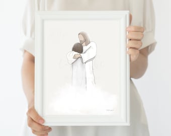 Sympathy Gift, Bereavement Gift, Condolence Gift, Printable Art, Religious Art, Christian Art, Christ Art, Jesus Art, LDS Gift, Catholic Art