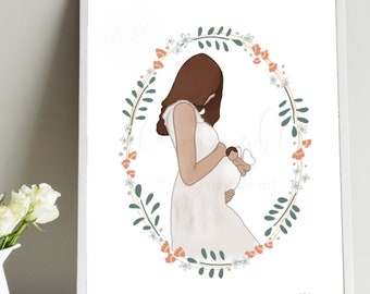 Rainbow Baby Art Print: Pregnancy Remembrance Gift (Digital Download)