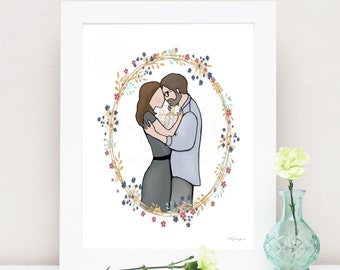 Twin Loss Sympathy Art Print: Grieving Parents Gift (Digital Download)